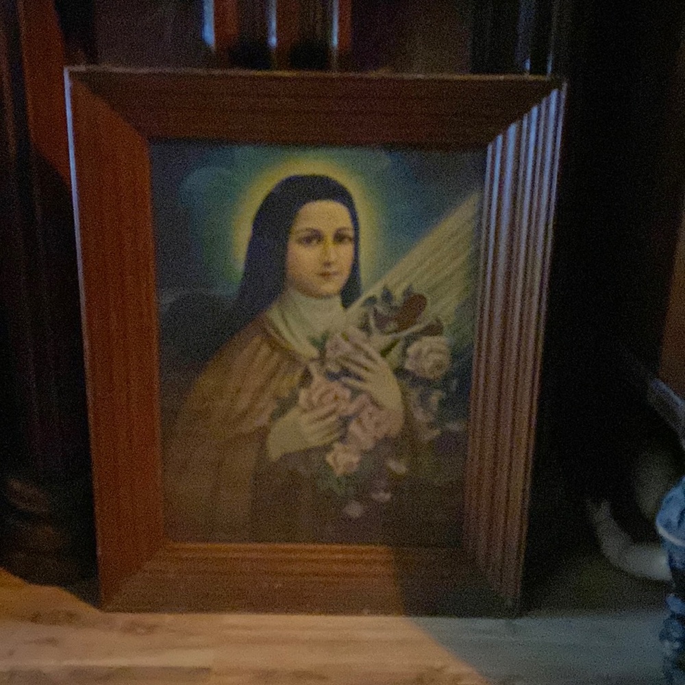 Vintage Saint Therese frame